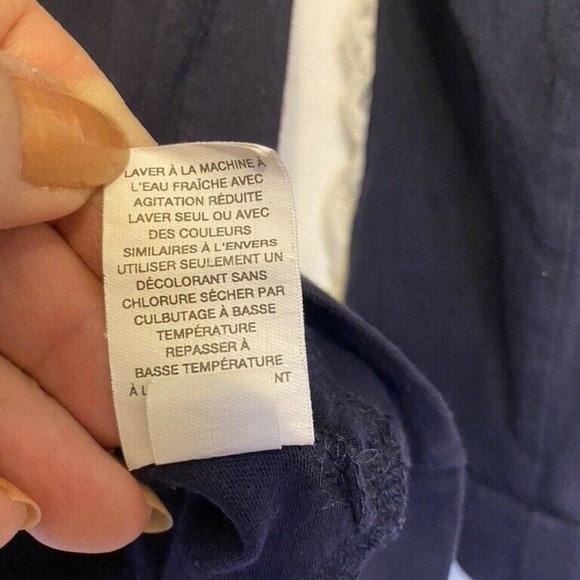 Est.1989 Place ~Dark Blue w/Lace & Studs  100% Cotton Girl Top  ~Size L-10/12 - Picture 6 of 6